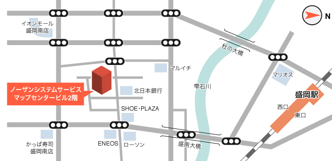 会社周辺地図