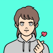 R.Yさんが指ハートをしているアイコン