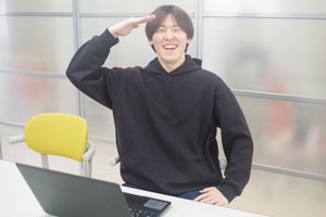 T.Mさんの意気込んでいる写真